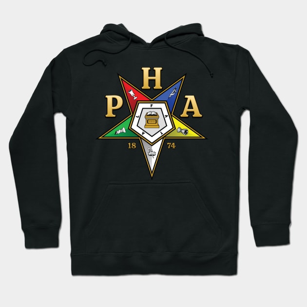 OES PHA Prince Hall Order Of The Eastern Star Hoodie by Master Mason Made